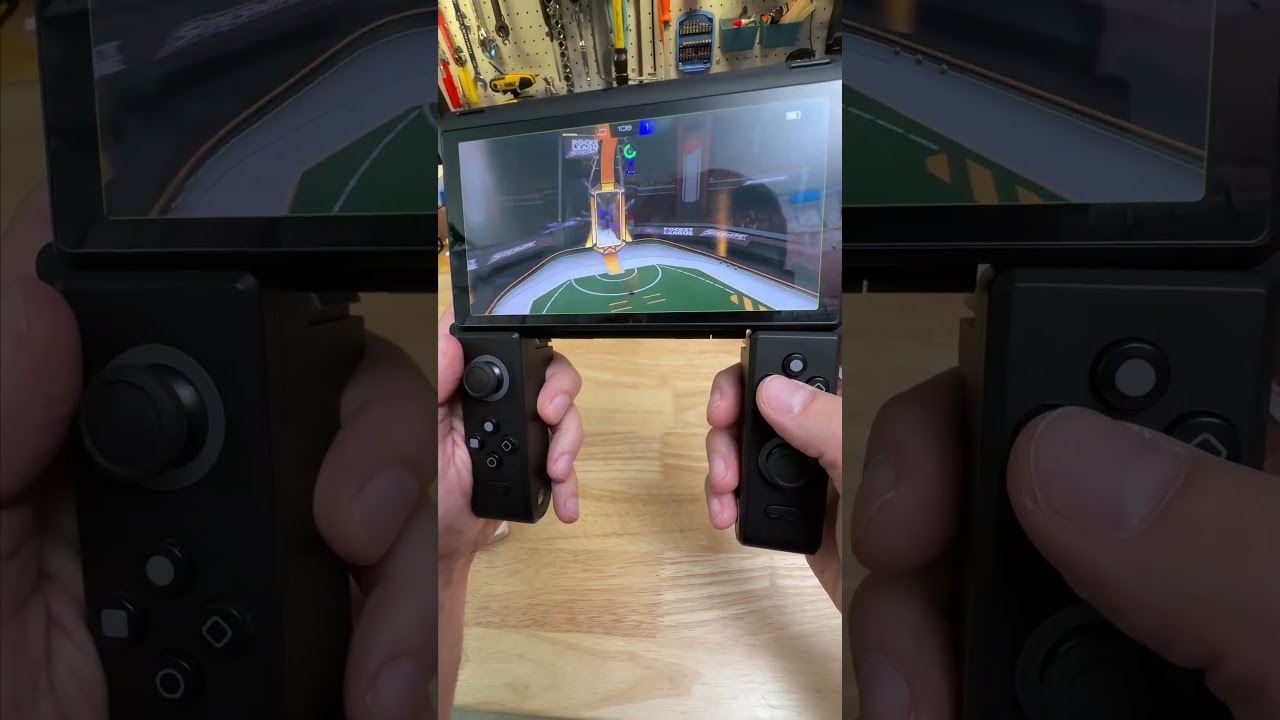 A dual-screen gaming handheld that transforms 