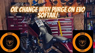Oil Change With Motor Purge 1989 Evo Softail