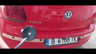 Установка парктроника на задний бампер VW Polo