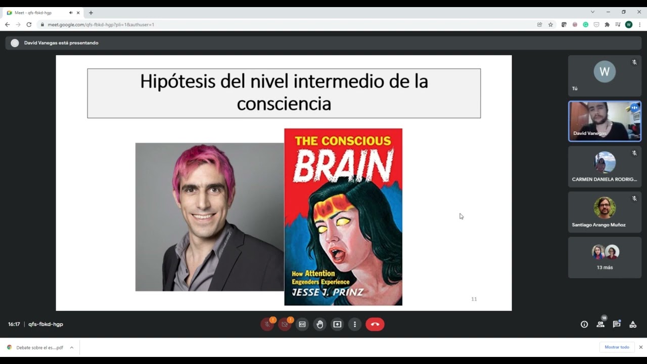 “Lenguaje y conciencia”. David Vanegas Psicólogo y Magíster en Psicología UdeA