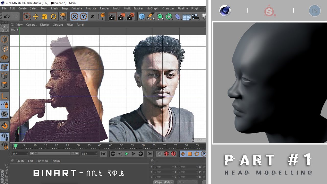 Head Modelling from Scratch on Cinema 4D (Timelaspse) #PART1 - YouTube