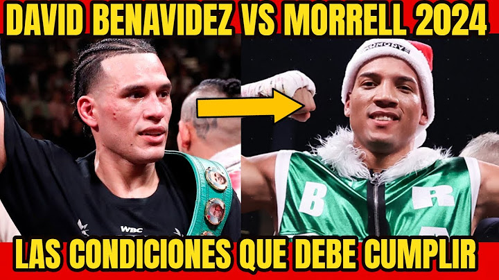 Tremendo! Le pusieron condiciones al cubano para la pelea David Morrell Jr vs David Benavidez