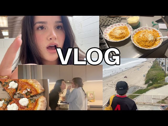 video diary | DAY 38 | beach day and pasta night