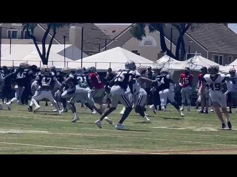 Dallas Cowboy Rookie Sam Williams FLYS off the edge for a SACK