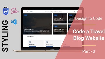 Part 3 | Create a Complete Travel Blog Website using HTML, CSS, and JS from Scratch | Design to Code