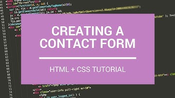 HTML + CSS Tutorial: Creating a Contact Form
