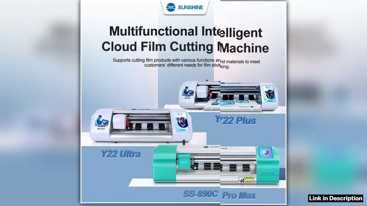 SUNSHINE Y22 ULTRA Y22 PLUS Intelligent Flexible Hydrogel Film Cutting Machine UNLOCKED Unlimited T