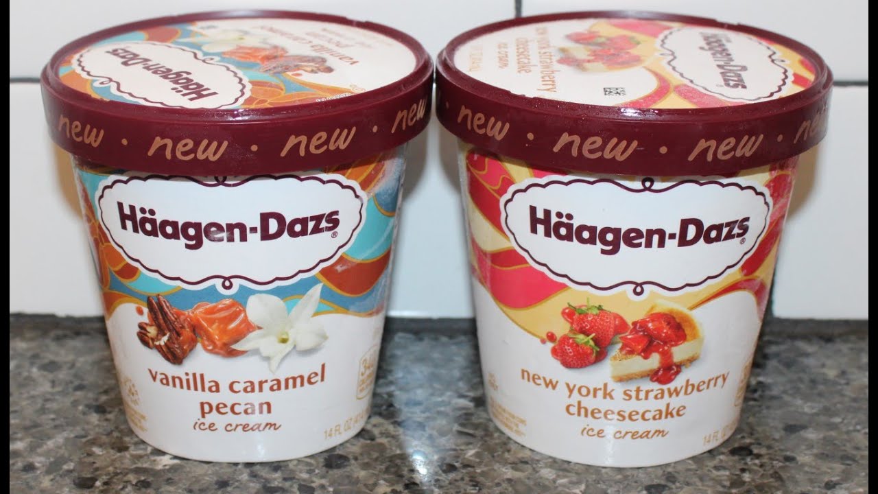 Häagen-Dazs Ice Cream: Vanilla Caramel Pecan & New York Strawberry Cheesecake Review