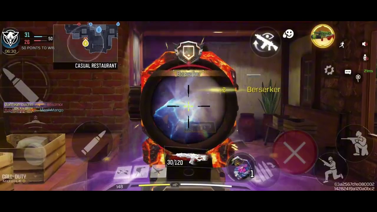 CODM legendary M4 - Black Gold Royal inspection an kill animation