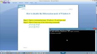 How to - Disable Hibernation mode on Windows 8