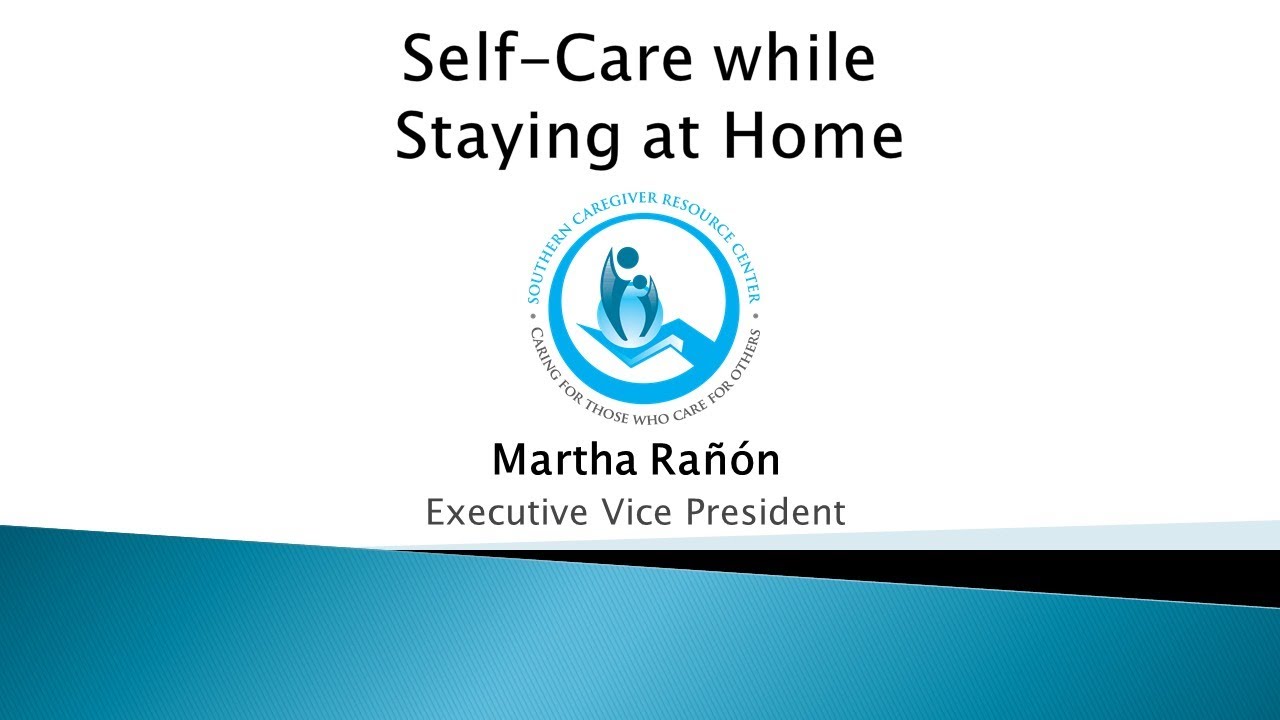 SCRC Self-Care while Staying at Home - Live stream with Martha Ranon