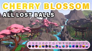 All Lost Balls on CHERRY BLOSSOM ► Walkabout Mini Golf VR