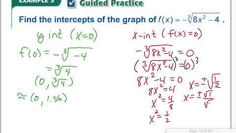 2.1 Radical Functions and equations part 2 (precalc)