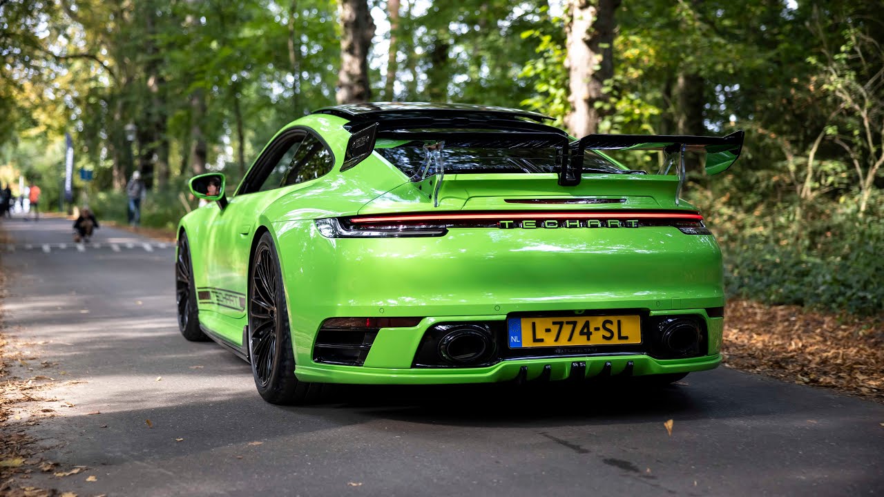 Supercars Leaving Car Meet - 918 Spyder, Twin Turbo Huracan, 992 GT3, Novitec SVJ, Techart Carrera S