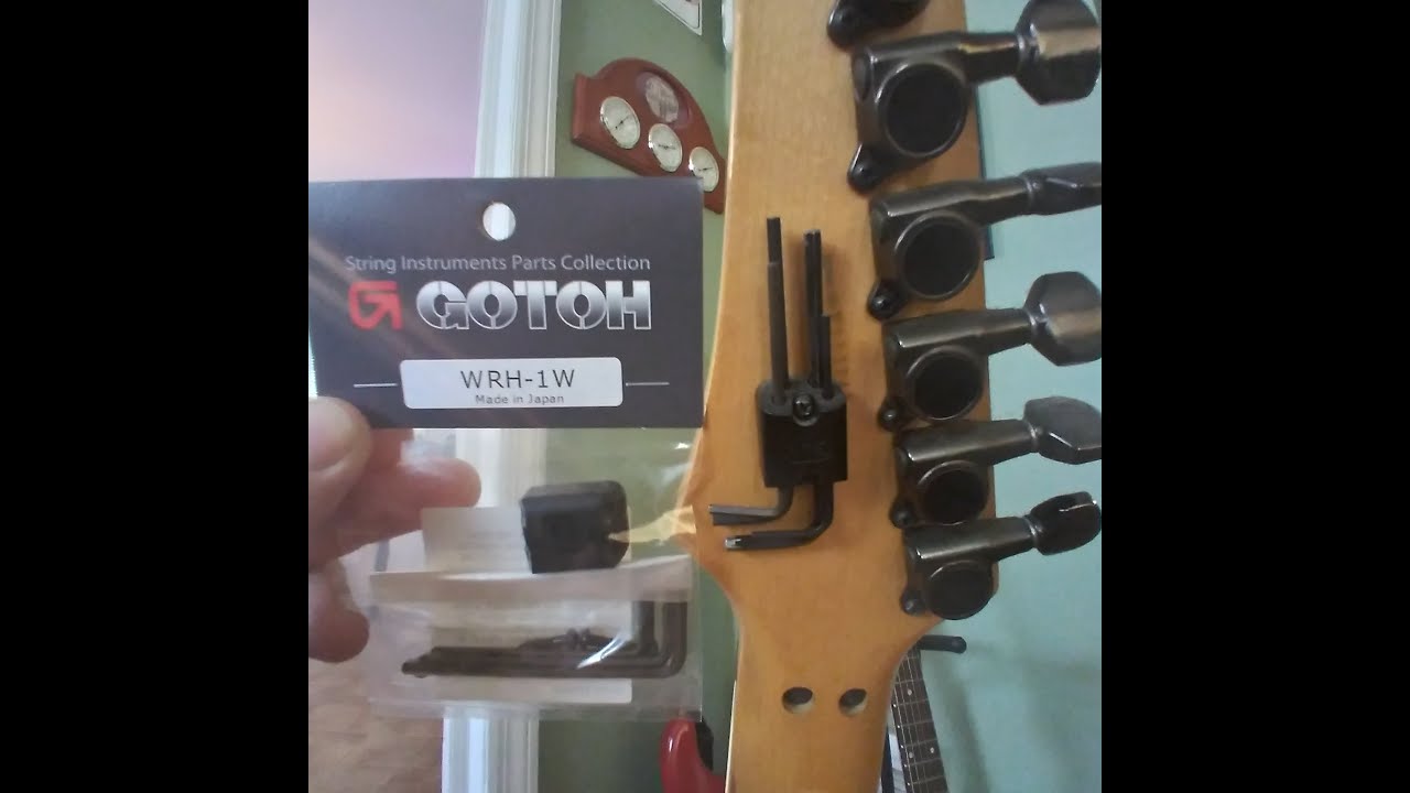 Guitar Allen key mounts Gotoh vs knock off tool kit mounts YouTube