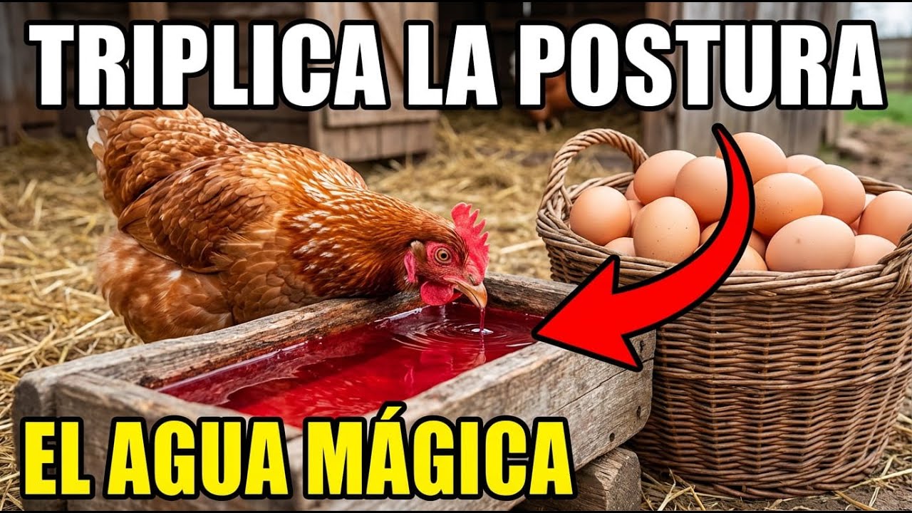 MÁS HUEVOS QUE UNA GRANJA: El Secreto del 'Agua Roja' que Triplica la Postura de tus Gallinas