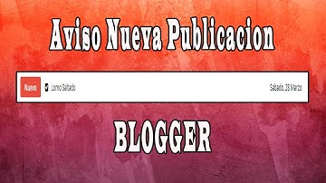 Cómo Instalar Widget Nuevas Noticias en Blogger | Automático