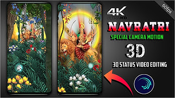 3D 🍁Navaratri Special Status Video Editing | Durga Puja Alight Motion Video Editing | Tutorial