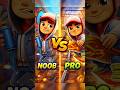 😎 Noob vs Pro in Subway Surfers 🔥 Huge Difference!#shorts #subwaysurfers #explore