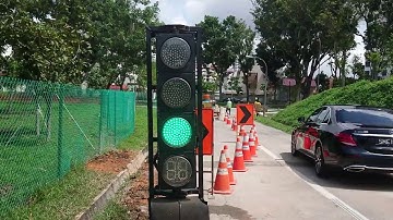 LED with Countdown Timer Portable Traffic light at Island Club Road (3rd Remastered)