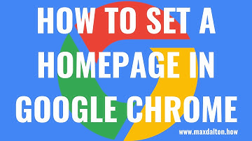 How to Set a Homepage in Google Chrome