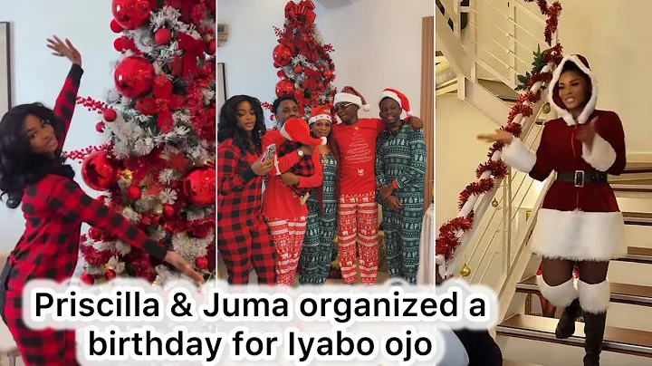 PRISCILLA & JUMA JUX ORGANIZED A CHRISTMAS THEME BIRTHDAY PARTY FOR IYABO OJO #jumajux #iyabo