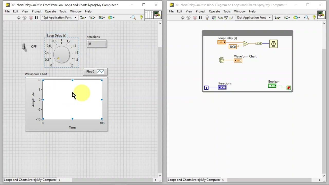 LabVIEW #3.2 - Loops and Charts (Challenges) - YouTube