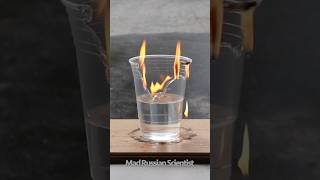 Burning a plastic cup half-full with water 💦🔥