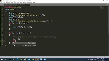 [HINDI]Selection Sort | Selection Sort in C | Selection Sort Programming in  C in HINDI