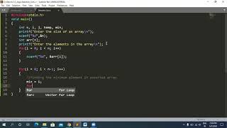[HINDI]Selection Sort | Selection Sort in C | Selection Sort Programming in  C in HINDI