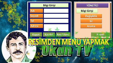VBA EXCELDE RESİMDEN USERFORM MENÜSÜ YAPMAK