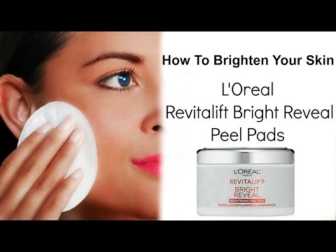 Como Ilumine sua pele com L'oreal brilhante Revelar Pads
