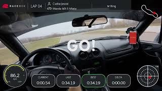 Jorpet Track Day - M-Ring Ccw - Onboard 33.30 - Mazda Mx-5 Nb 1.6