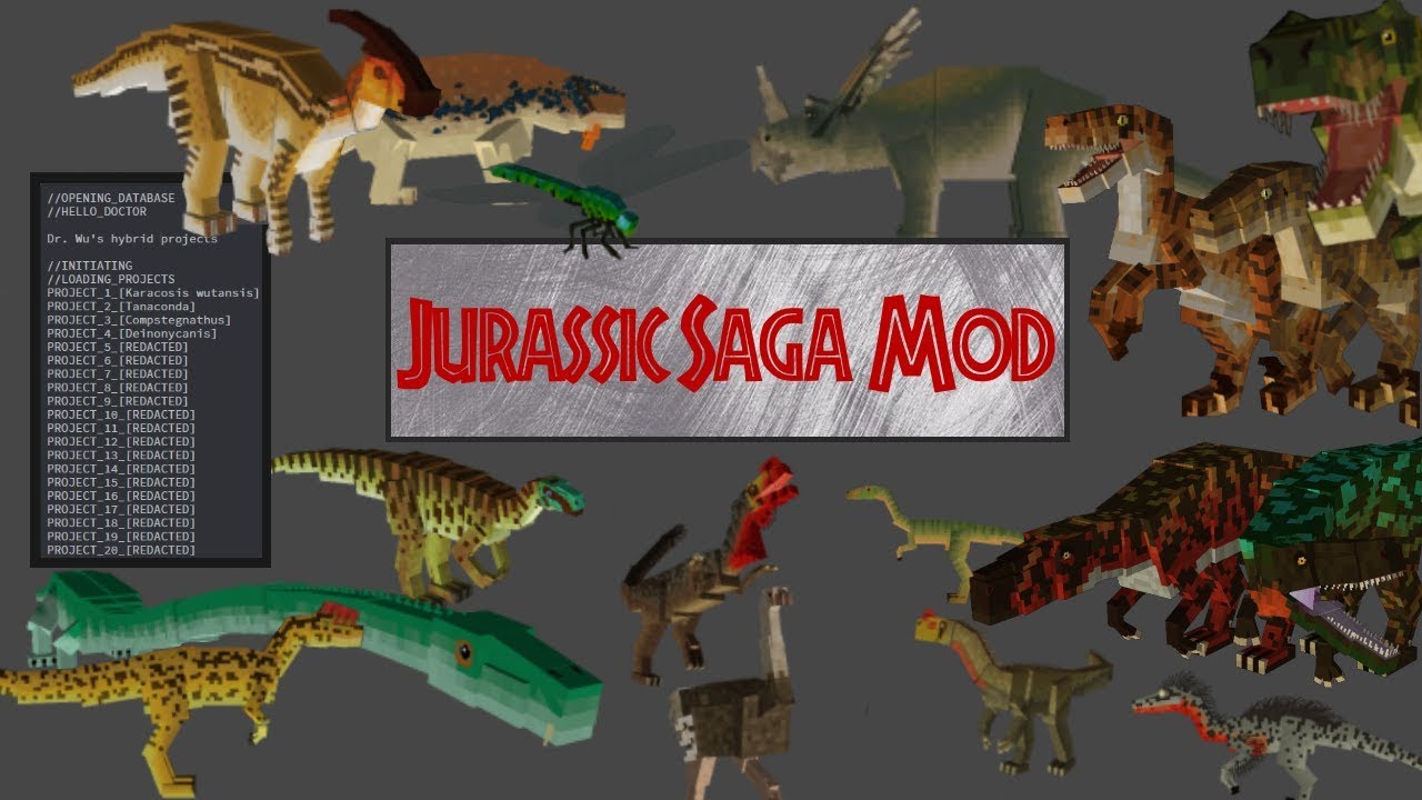 Minecraft jurassic world dlc hybrids,the jurassic saga mod modify your dinosaurs hybrids dino comfort tons of prehistoric mobs