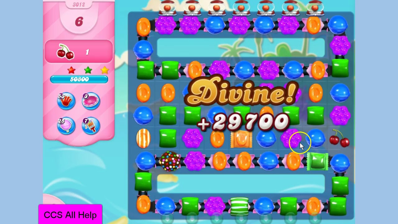 Candy Crush Saga Level 3012 13 Moves No Boosters Cookie Youtube Candy Crush Saga Level 3012 13 Moves No Boosters Cookie Youtube