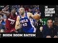 Nicolas batums first rate performance last night helped the sixers beat the heat