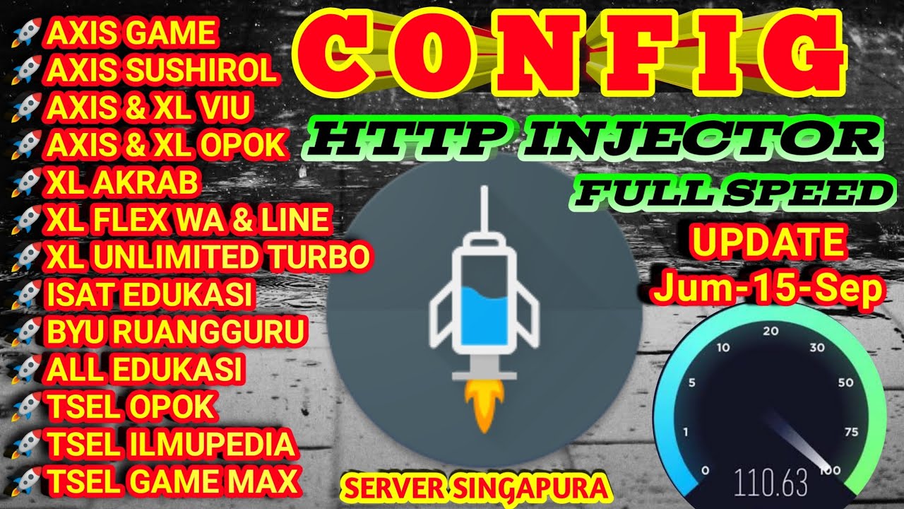 UPDATE CONFIG || HTTP INJECTOR(ehi) || Axis || XL || Tsel || Isat || Support VC [Jum-15-Sep]
