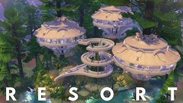LUXURY TREEHOUSE RESORT & SPA | The Sims 4 Speed Build | NOCC