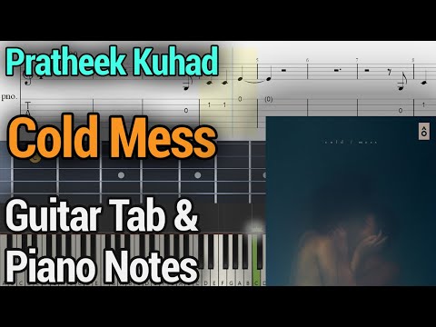 Cold Mess Guitar Tabs and Piano Notes - Pratheek Kuhad Tutorial -  Easy Fingerstyle Lesson