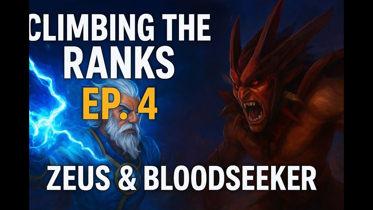 Восхождение по рейтингу, эпизод 4: Зевс и Бладсикер доминируют на нижней линии | Геймплей Dota 2