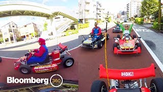 Real-Life Mario Kart in Tokyo in 360