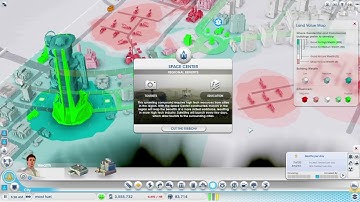 Completing the space center greatwork on sim city