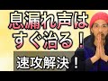 【ボイトレ基礎】息漏れ声を改善する方法!2つのレクチャーを合わせて解決!【発声練習】【ボイストレーニング】【カラオケ】