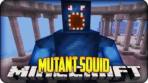 Minecraft Mods - MUTANT  SQUID BOSS! - Derpy Squid Mod Showcase