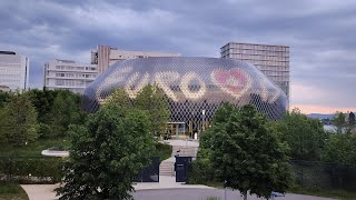 Eurovision 2025 Basel: Light Dome Show at the Novartis Pavillon