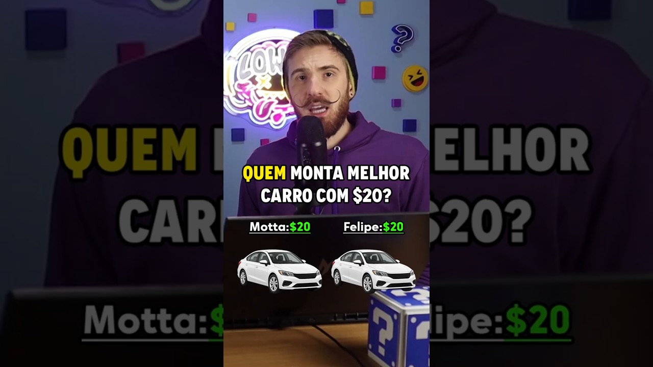 Quem Monta o MELHOR CARRO com R$20?