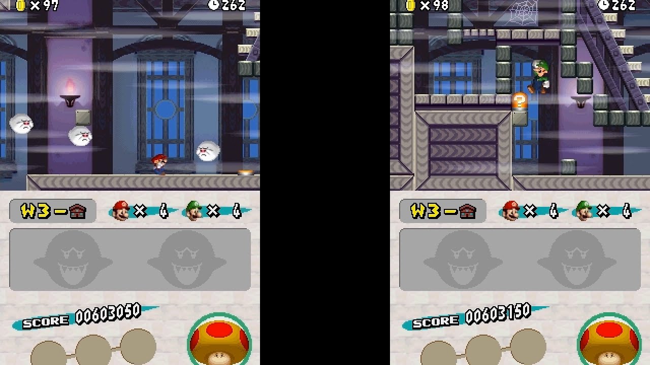 New Super Mario Bros. DS CoOp Hack World 3, Part 2 with MelonDS and Parsec) YouTube