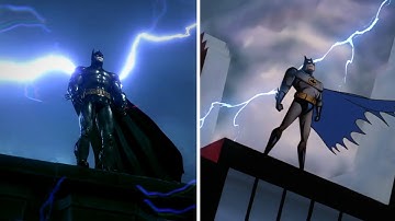 Batman Arkham Series BTAS Theme VS Batman The Animated Series Theme Side By Side