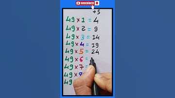 49 table short trick | math magic trick | maths new trick | #learnmath #maths #10thmathex