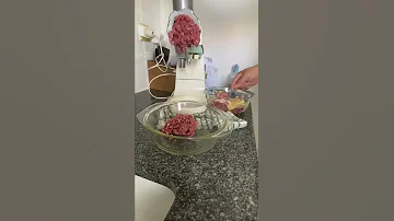 Sound On Actual Grinding Beef Home Made ASMR Hamburger 